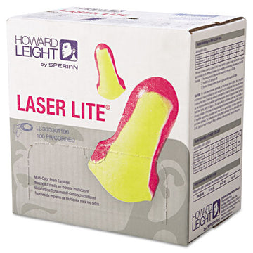 Howard Leight® by Honeywell Ll-30 Laser Lite Single-use Earplugs, Corded, 32nrr, Magenta-yellow, 100 Pairs freeshipping - TVN Wholesale